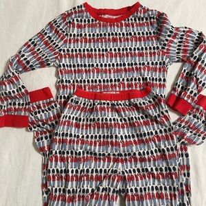 Cath Kids Red and Blue British Guard Patterned Pajama Set 9-10 yr old child